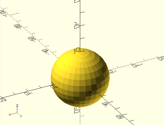 First step: a simple sphere.